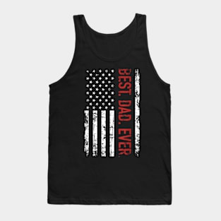 Best Dad Ever Us American Flag Gift For Father'S Day Short Tank Top